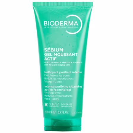 BIODERMA Sébium gel moussant actif hĺbkovo čistiaci gél na akné 200 ml