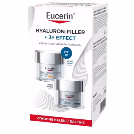 EUCERIN Hyaluron filler +3xeffect duo denný SPF30 a nočný krém 1 x 1 set