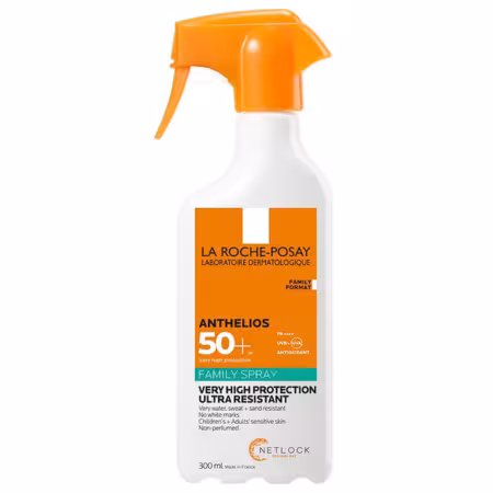 LA ROCHE-POSAY Anthelios family SPF50+ transparentný sprej na tvár a telo 300 ml
