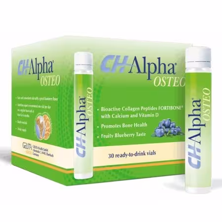 CH-Alpha OSTEO ampulky na pitie (á 25 ml) príchuť čučoriedka 30 ks