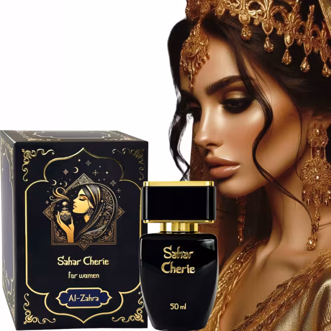 We care about you AL-ZAHRA SAHAR CHERIE  - zmyselný arabský parfém pre ženy s originálnymi orientálnymi tónmi v luxusnom dubajskom štýle (50 ml)