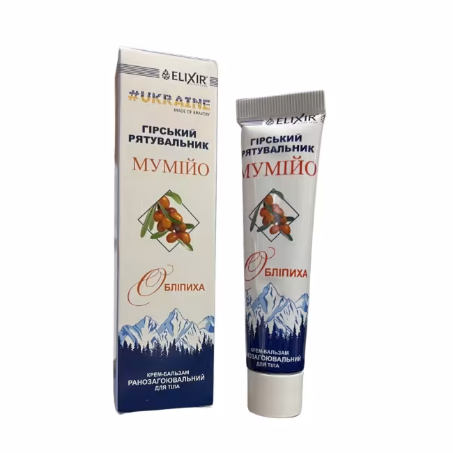 Krémový balzám na telo s mumiom - Mountain Rescuer - Elixir - 40 ml