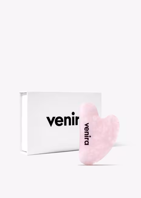 VENIRA gua sha masážny kameň - ruženín ruženín