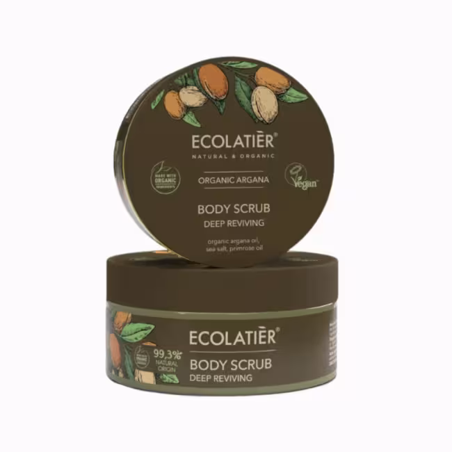 Telový peeling hĺbkovo vyživujúci Organic Argana- 300g - Ecolatier