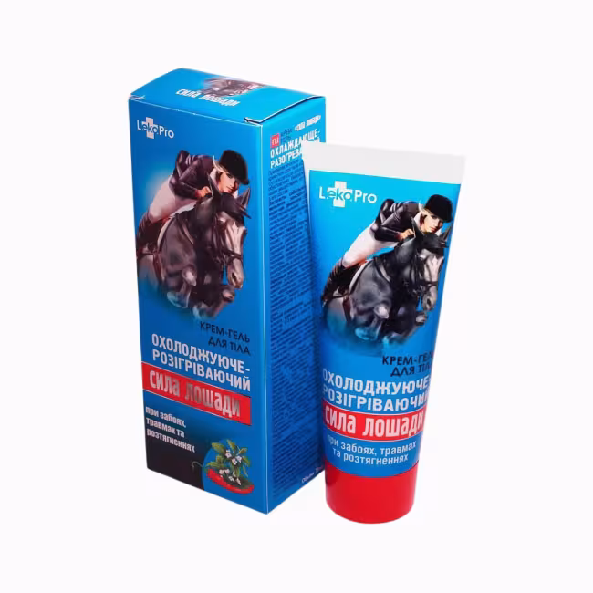 Konská sila krém/gél hrejivo-chladivý na zápaly, výrony, svaly - 75 ml - LekoPro