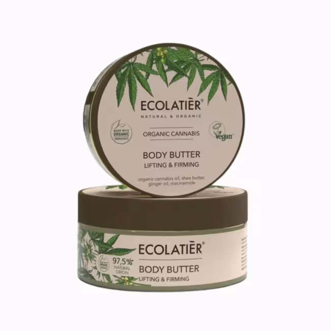 Telové maslo spevňujúce Organic Cannabis - 200 ml - Ecolatier