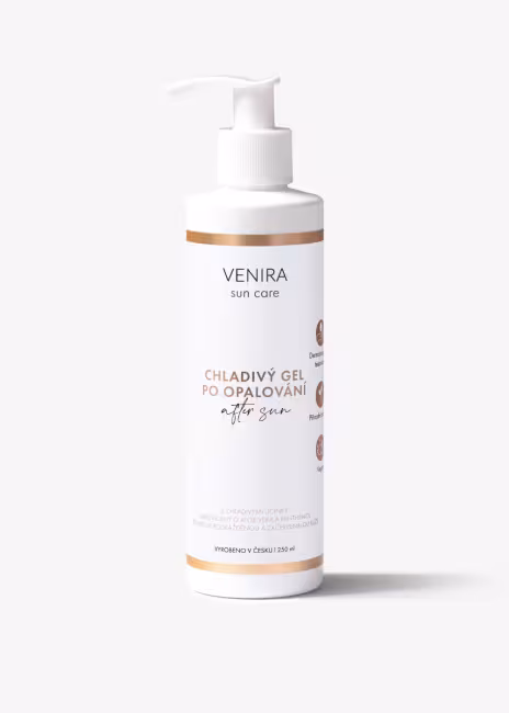 VENIRA chladivý gél po opaľovaní, AFTER SUN, aloe vera a menthol, 250 ml AFTER SUN, aloe vera a menthol, 250 ml