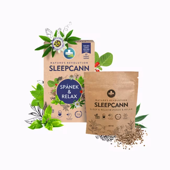 SLEEPCANN SPÁNOK A RELAXÁCIA doplnok stravy  - 60 tabliet - Annabis
