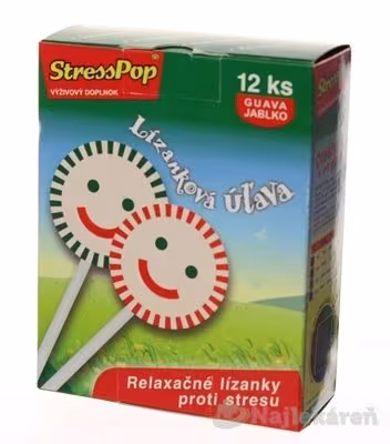 StressPop relaxačné lízatká proti stresu 12 ks