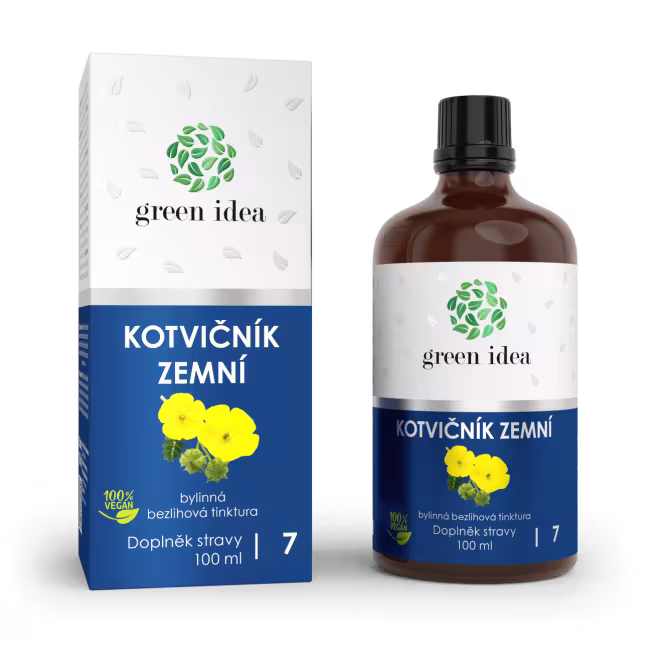 Kotvičník zemný - bezliehová tinktúra 100 ml - Green idea
