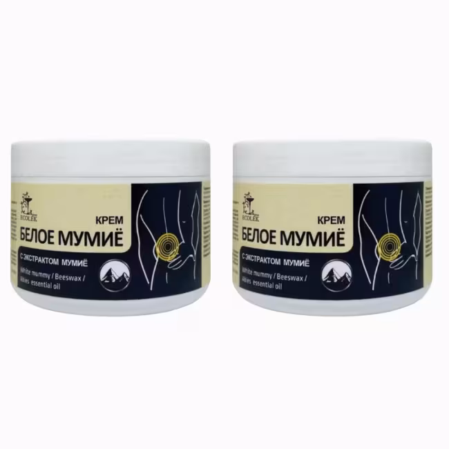 Zvýhodnený set: 2x KONSKÁ SILA krém/gél BIELE MUMIO na kĺby a chrbticu - 300ml - LekoPro