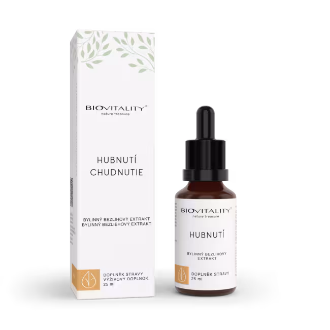 Chudnutie - bezliehová tinktúra – kvapky 25 ml – Green idea