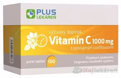 Plus Lékáreň Vitamín C 1000 mg 100 tabliet