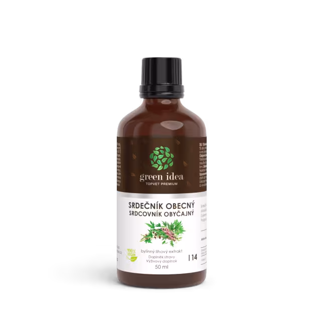 Srdcovník obyčajný – tinktúra – kvapky 50 ml – Green idea