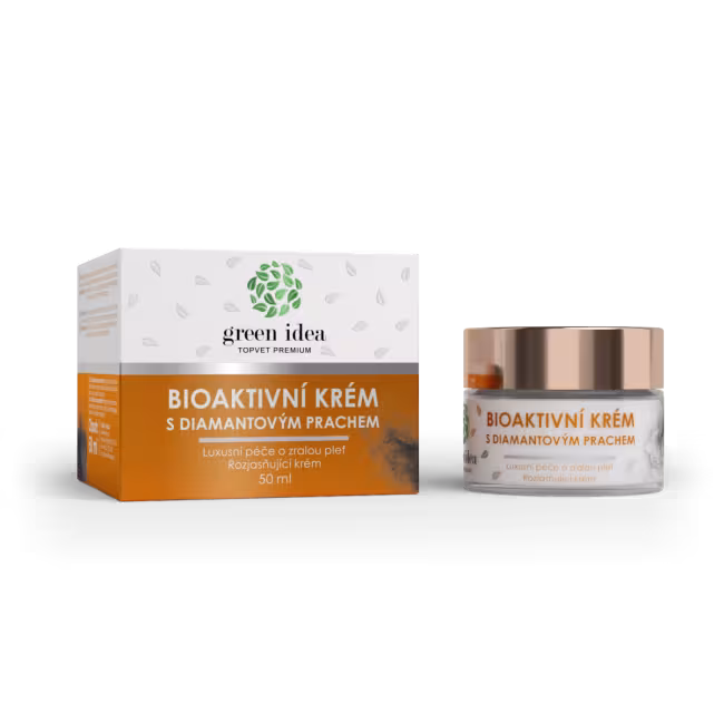 Bioaktívny krém s diamantovým prachom – 50 ml – Green idea