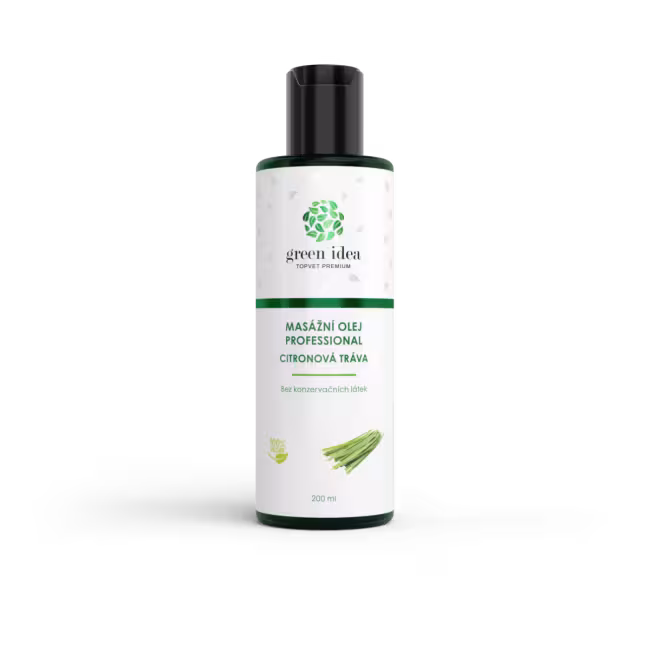 Masážny olej – Citronová tráva 200 ml – Green idea