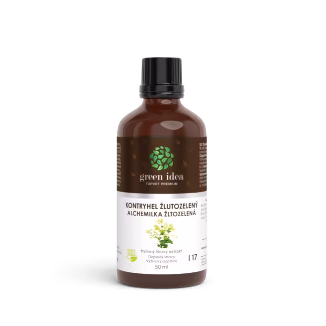 Alchemilka žltozelená – tinktúra – kvapky 50 ml – Green idea