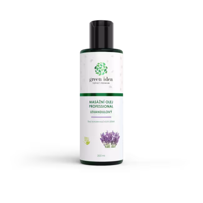 Levanduľový masážny olej 200 ml – Green idea