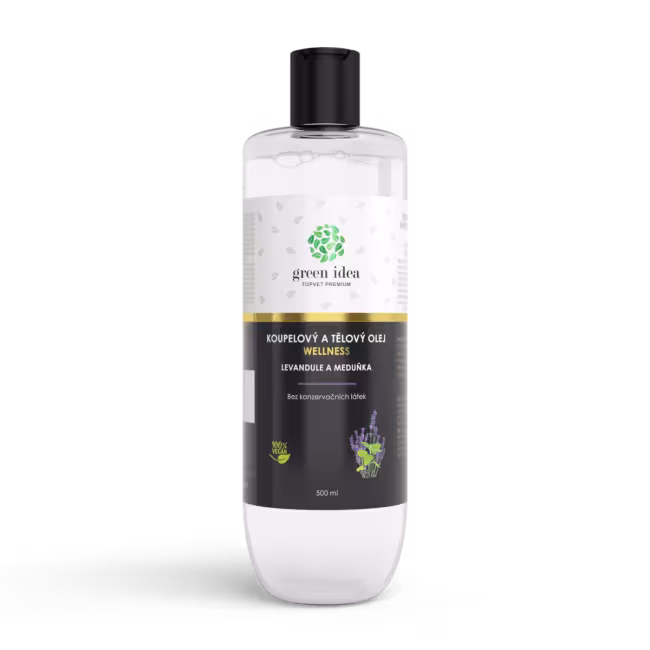 Levanduľa a medovka – kúpeľový a telový olej 500 ml – Green idea