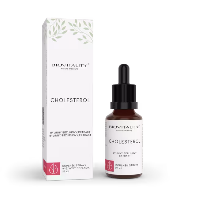 Cholesterol - bezliehová tinktúra – kvapky 25 ml – Green idea