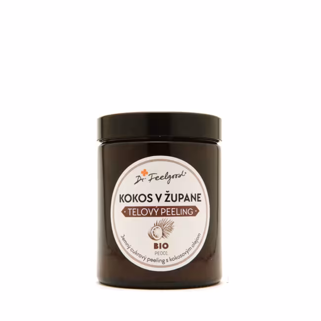 BIO telový peeling KOKOS v ŽUPANE - 180 ml - Dr. Feelgood