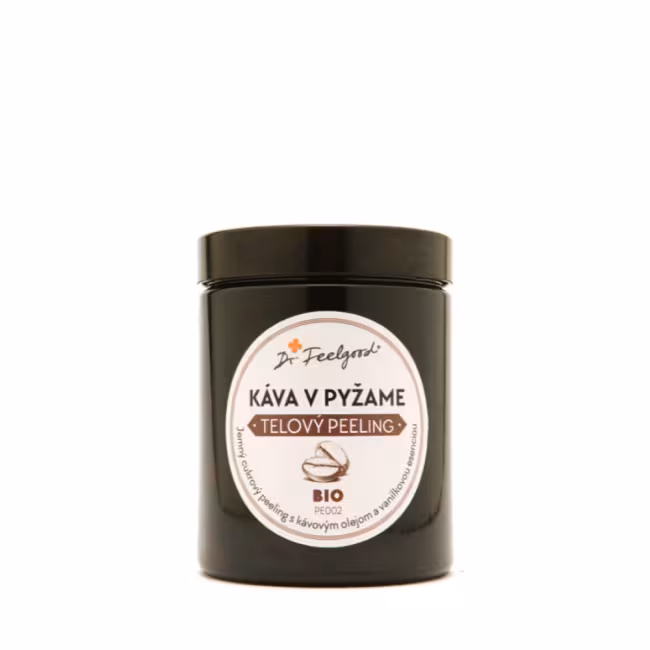 BIO telový peeling KÁVA v PYŽAME - 180 ml - Dr. Feelgood