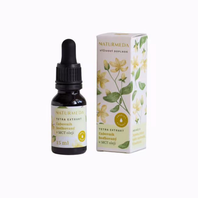 Ľubovník bodkovaný – Tetra bylinný extrakt – 15 ml – Naturmeda