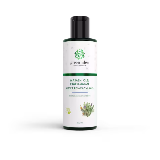 Alpská relaxačná zmes masážny olej 200 ml - Green idea