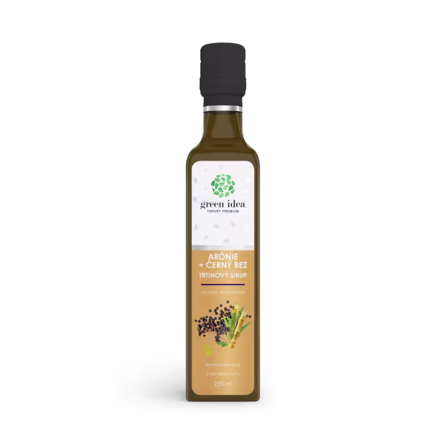 Arónia+čierna baza sirup trstinový 250 ml - Green idea