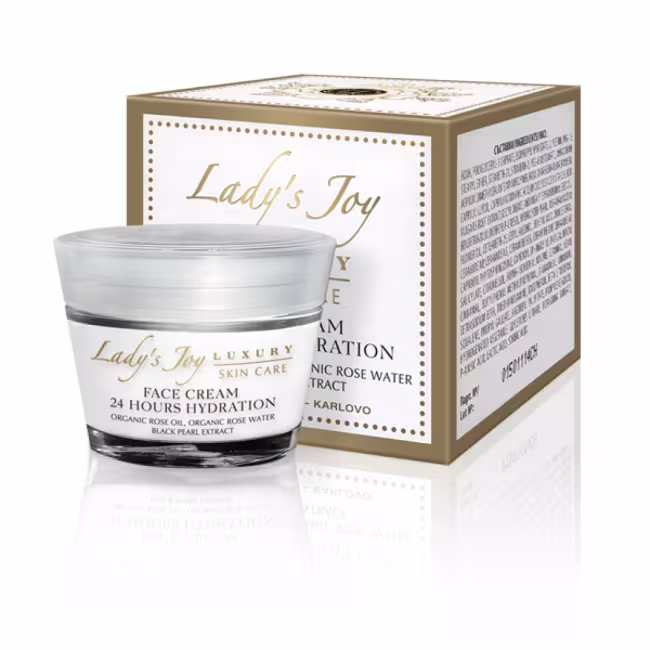 LADY’S JOY LUXURY pleťový krém 24-hodinová hydratácia 50 ml - Bulgarian Rose Karlovo