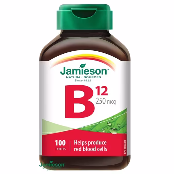 Jamieson Vitamín B12 250 mcg 100 tabliet