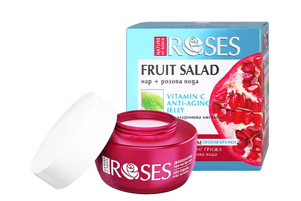FRUIT SALAD vitamín C gélový krém proti vráskam s extraktom z granátového jablka a ružovou vodou 50 ml - NATURE OF AGIVA