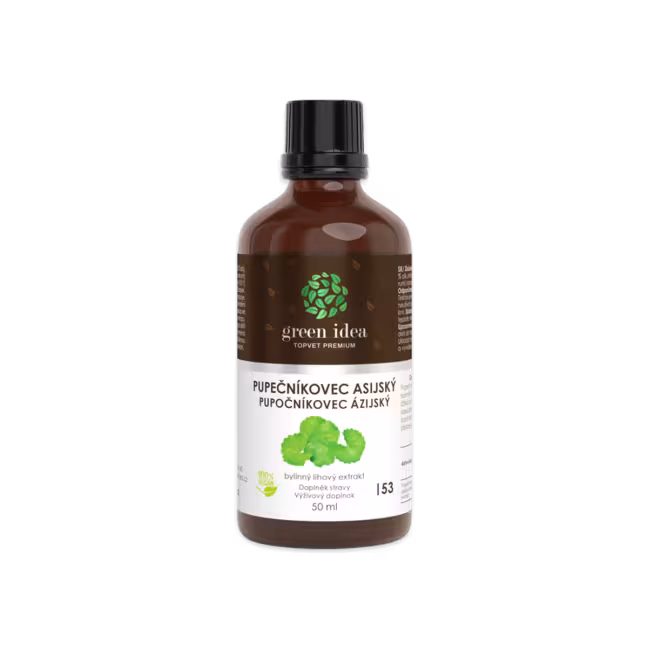 Pupočník ázijský tinktúra – kvapky 50 ml – Green idea