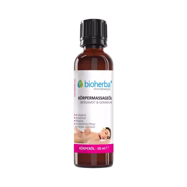 Telový masážny olej – 50 ml – Bioherba