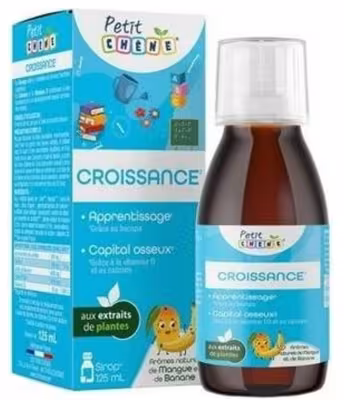 Petit Chene Growth detský sirup, s mangovou a banánovou arómou 125 ml