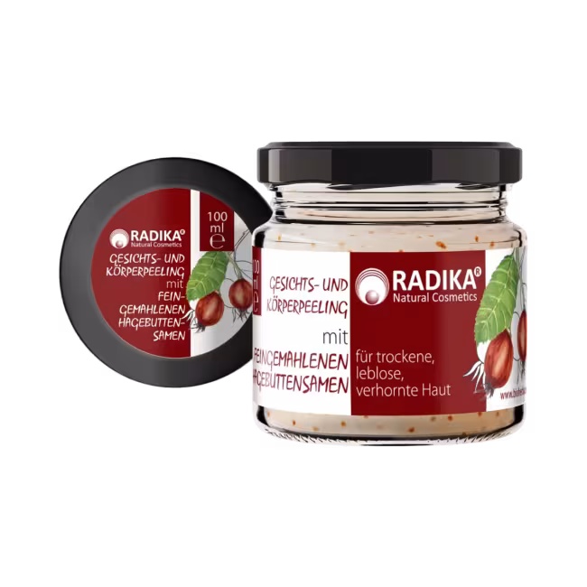 Peeling na tvár a telo s jemne mletými šípkovými semienkami – 100 ml – Bioherba