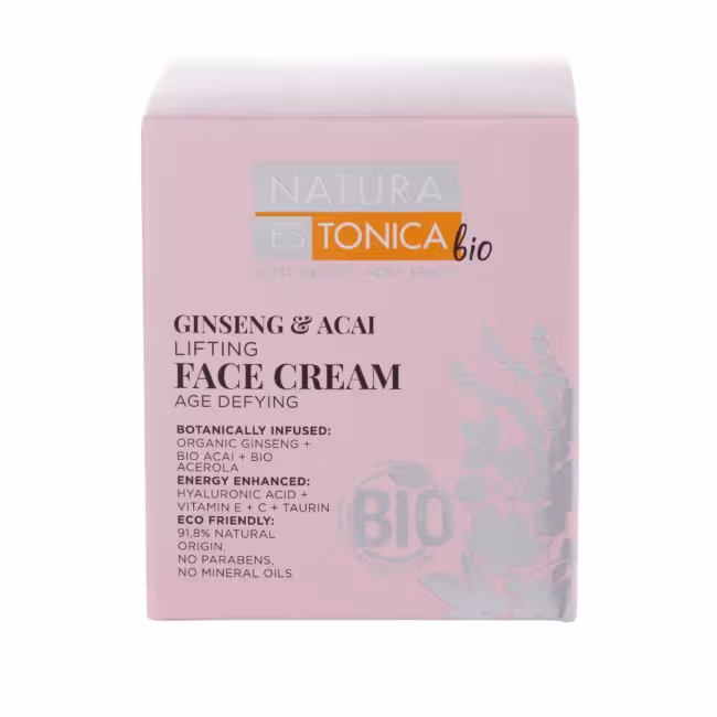 Pleťový krém so ženšenom a acai - 50 ml - Natura Estonica