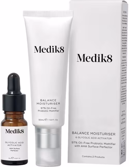 Medik8 Balance Moisturiser with Glycolic Acid Activator 50 ml