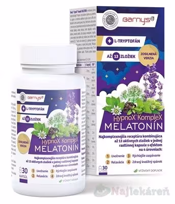 Barny's HypnoX KompleX MELATONÍN 30 kapsúl