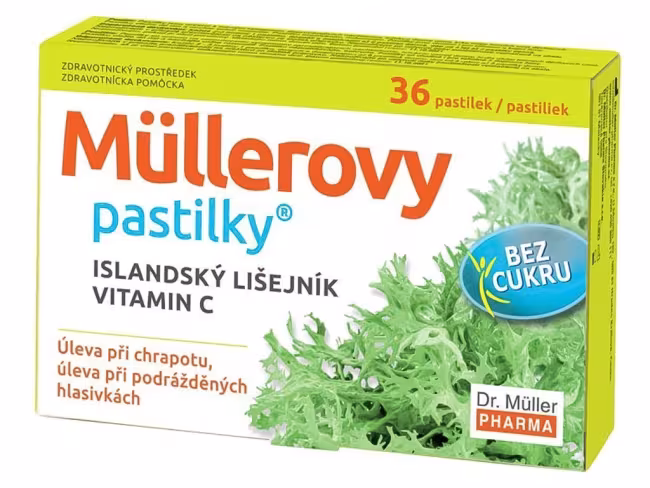 Dr. Müller Müllerove pastilky s island. lišajníkom a vit. C 36 kapsúl
