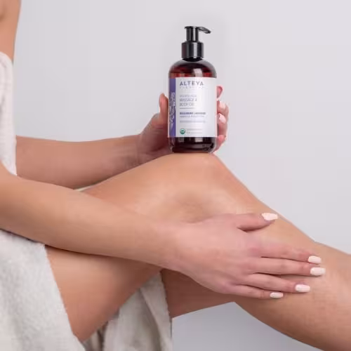 Alteya masážny telový olej relaxačný levanduľa 125 ml