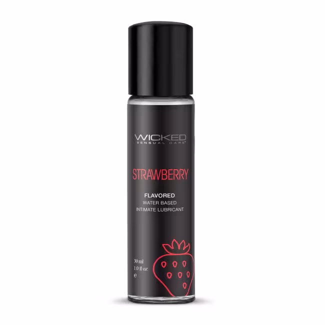 Lubrikačný gél WICKED AQUA Strawberry Flavored 30 ml