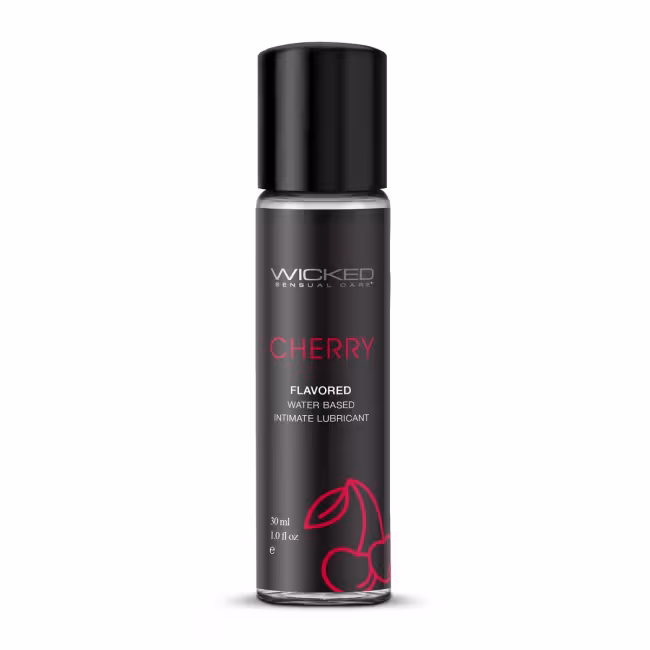 Lubrikačný gél WICKED AQUA Cherry Flavored 30 ml