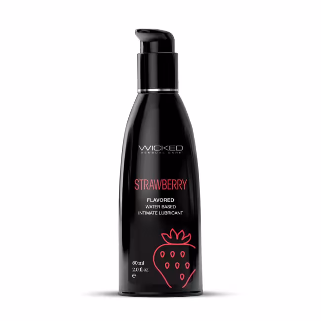 Lubrikačný gél WICKED AQUA Strawberry Flavored 60 ml