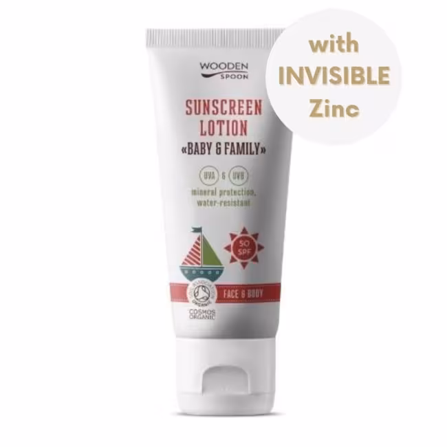 WoodenSpoon Opaľovacie telové mlieko v tube Baby & Family SPF 50 100ml