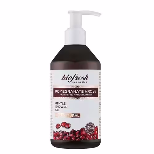 Biofresh Jemný sprchový gél s panthenolom a B5 Pomegranate & Rose 250 ml