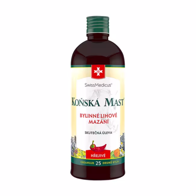 Konská masť - hrejivý bylinný balzam - 400 ml - SwissMedicus