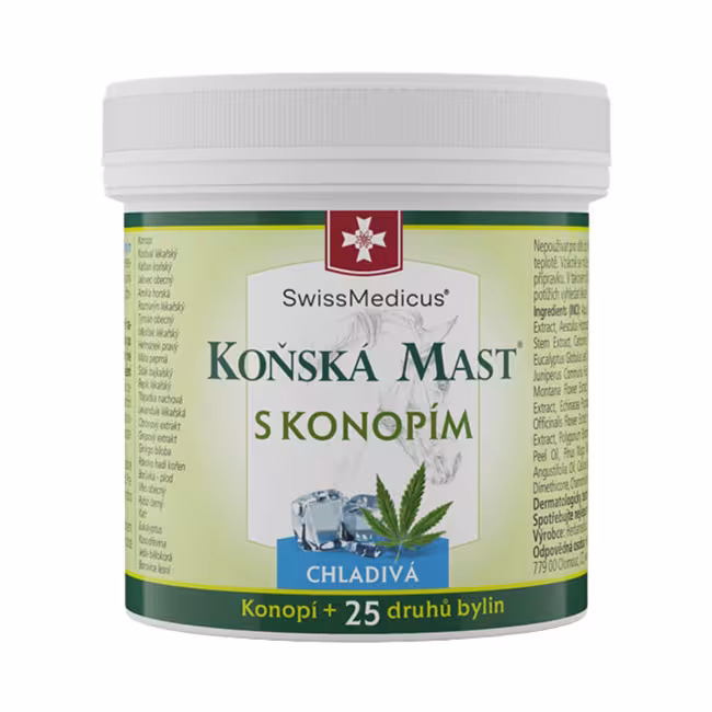 Konská masť s konope chladivá - 500 ml - SwissMedicus