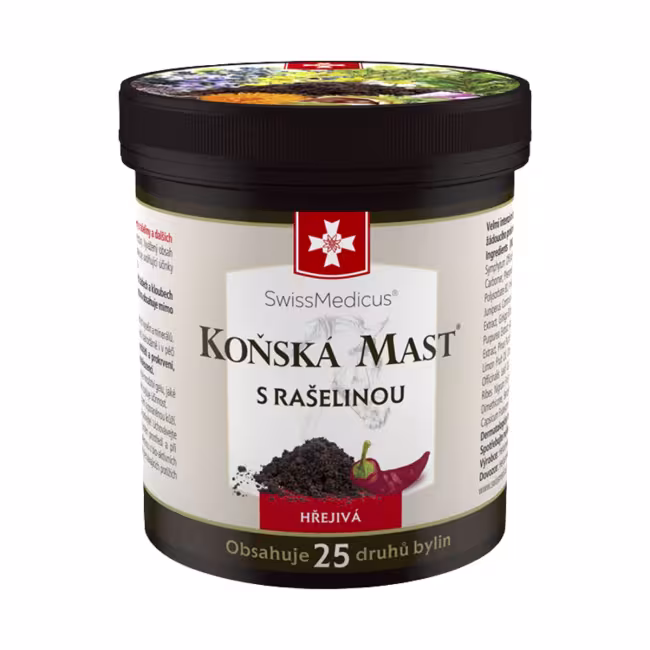Konská masť hrejivá s rašelinou - 250 ml - SwissMedicus