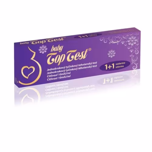 BABY TOP Test tehotenský tyčinka 1 + 1 ZADARMO